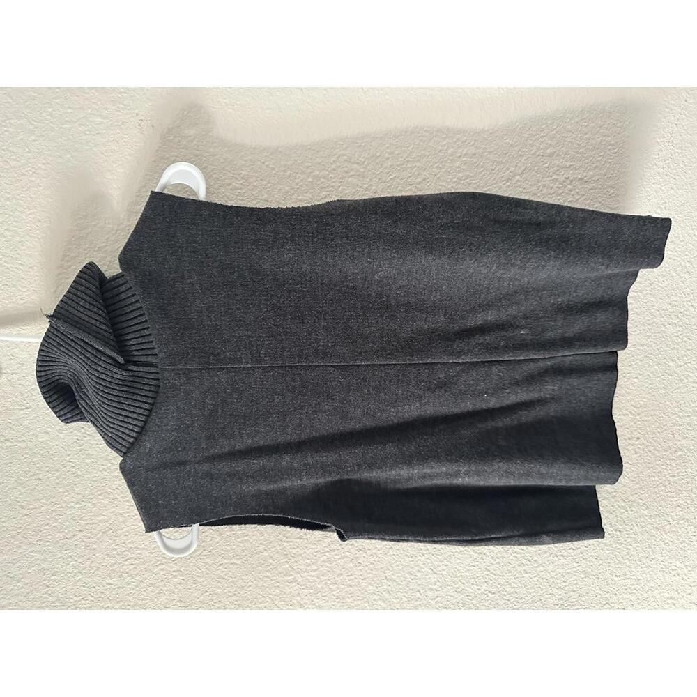 Zara Gray Mockneck sweater tank NWOT